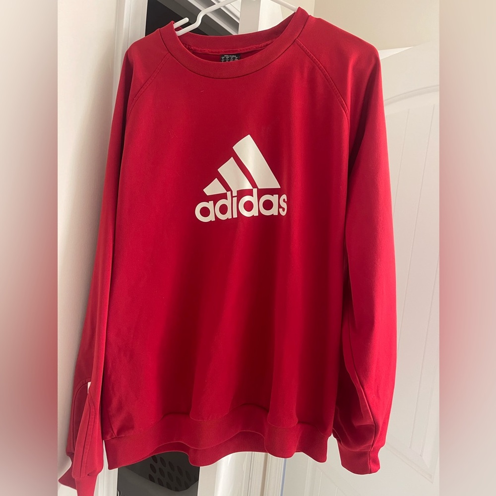Adidas Red Pullover- Men’s XL